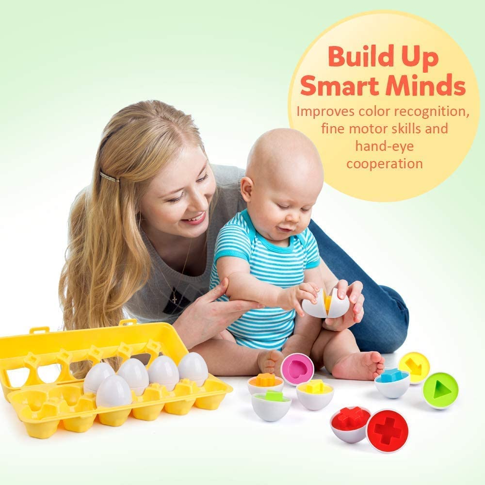 ToddleEggs™ Geometric Montessori Eggs | Today 50% Discount